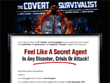 Tablet Screenshot of covertsurvivalist.com